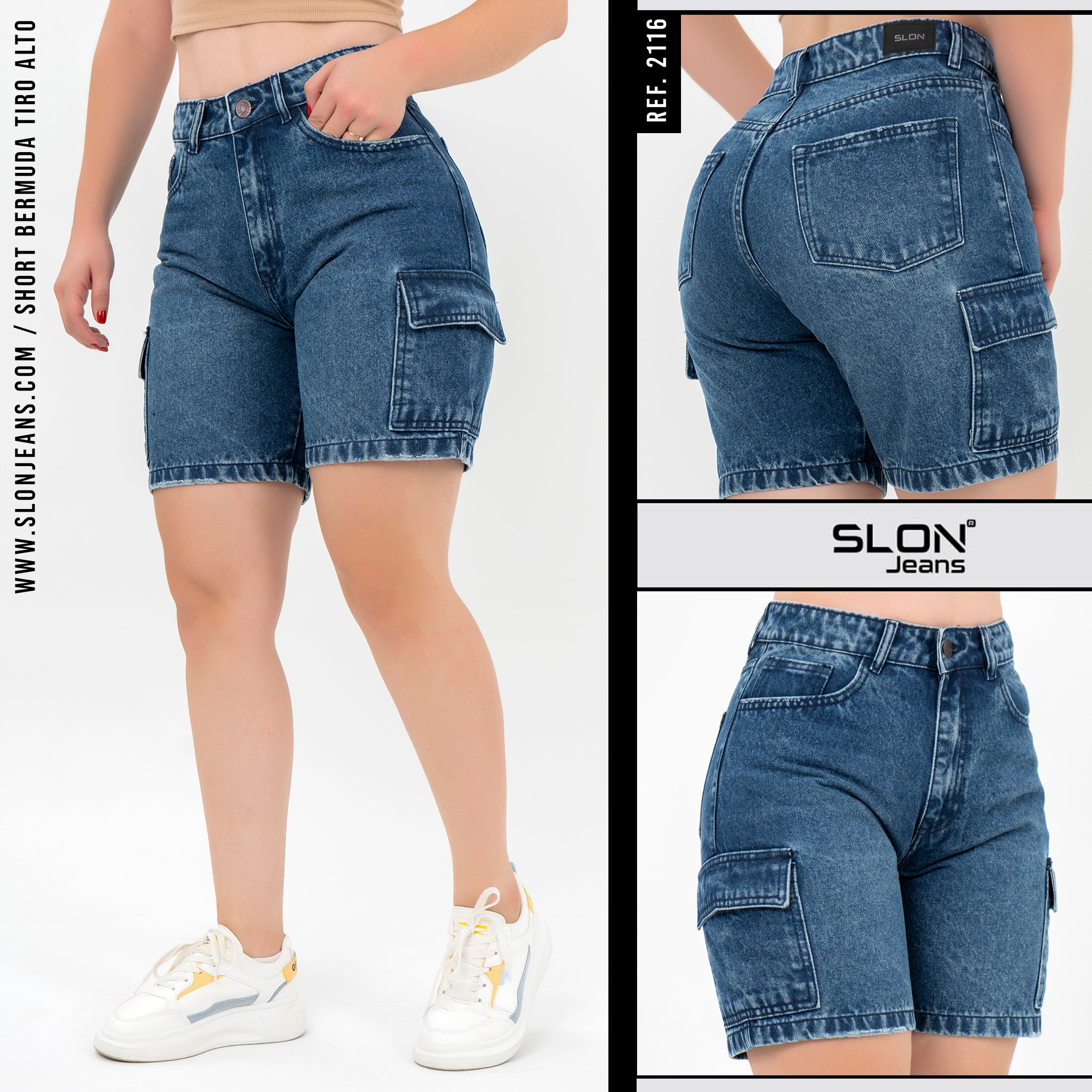 SHORT BERMUDA RIGIDO REF 2116 SLON JEANS Tienda Online SHORT BERMUDA RIGIDO REF 2116 SLON JEANS Tienda Online